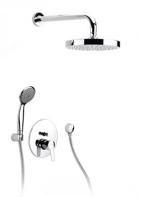 kit mitigeur de douche encastré avec inverseur douz