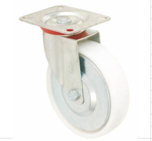 roulette pivot plaque blanc **rosace**