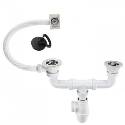 vidage bi-bac avec trop plein + anneau