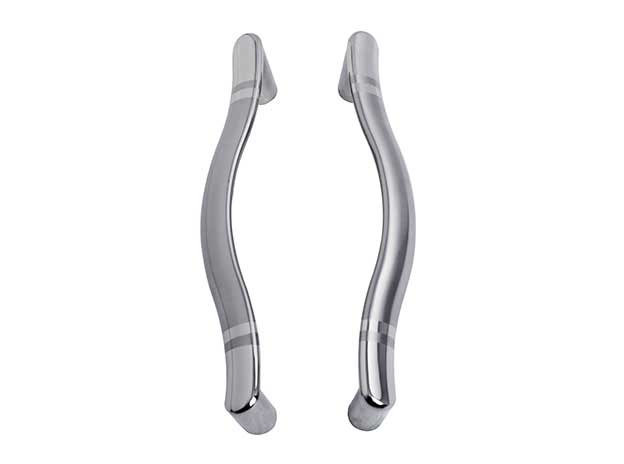 poignee porte double satine