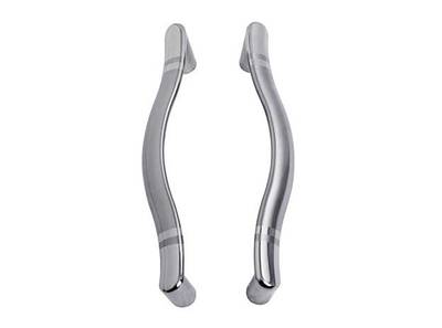 poignee porte double satine