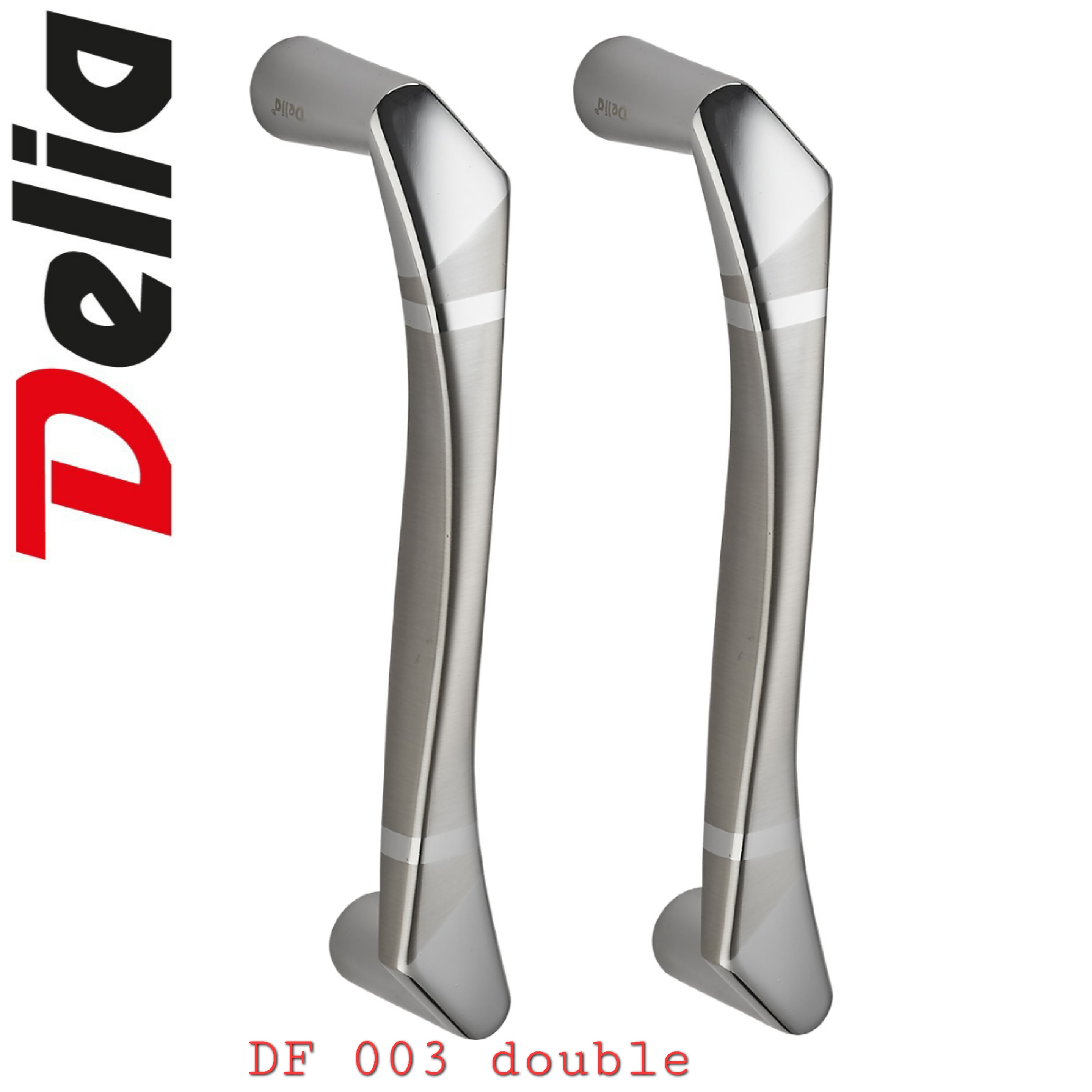 poignee porte double satine ref:003