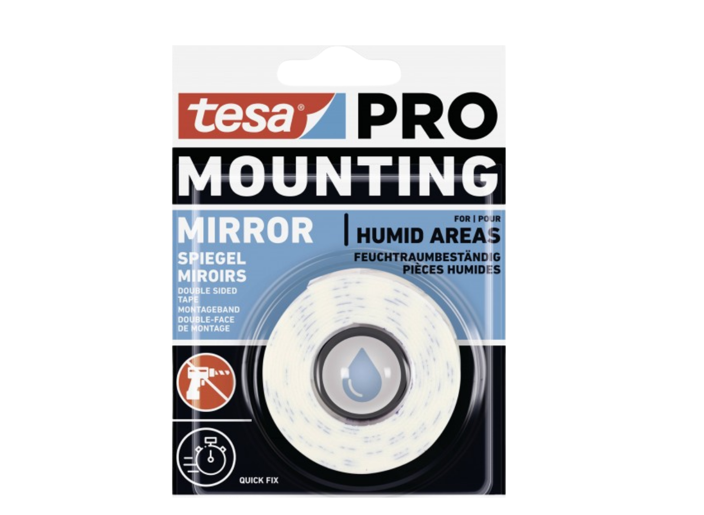 toile adhesif d-face special miroir