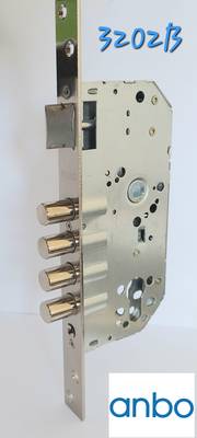 serrure encastrée h/s 4 pistons