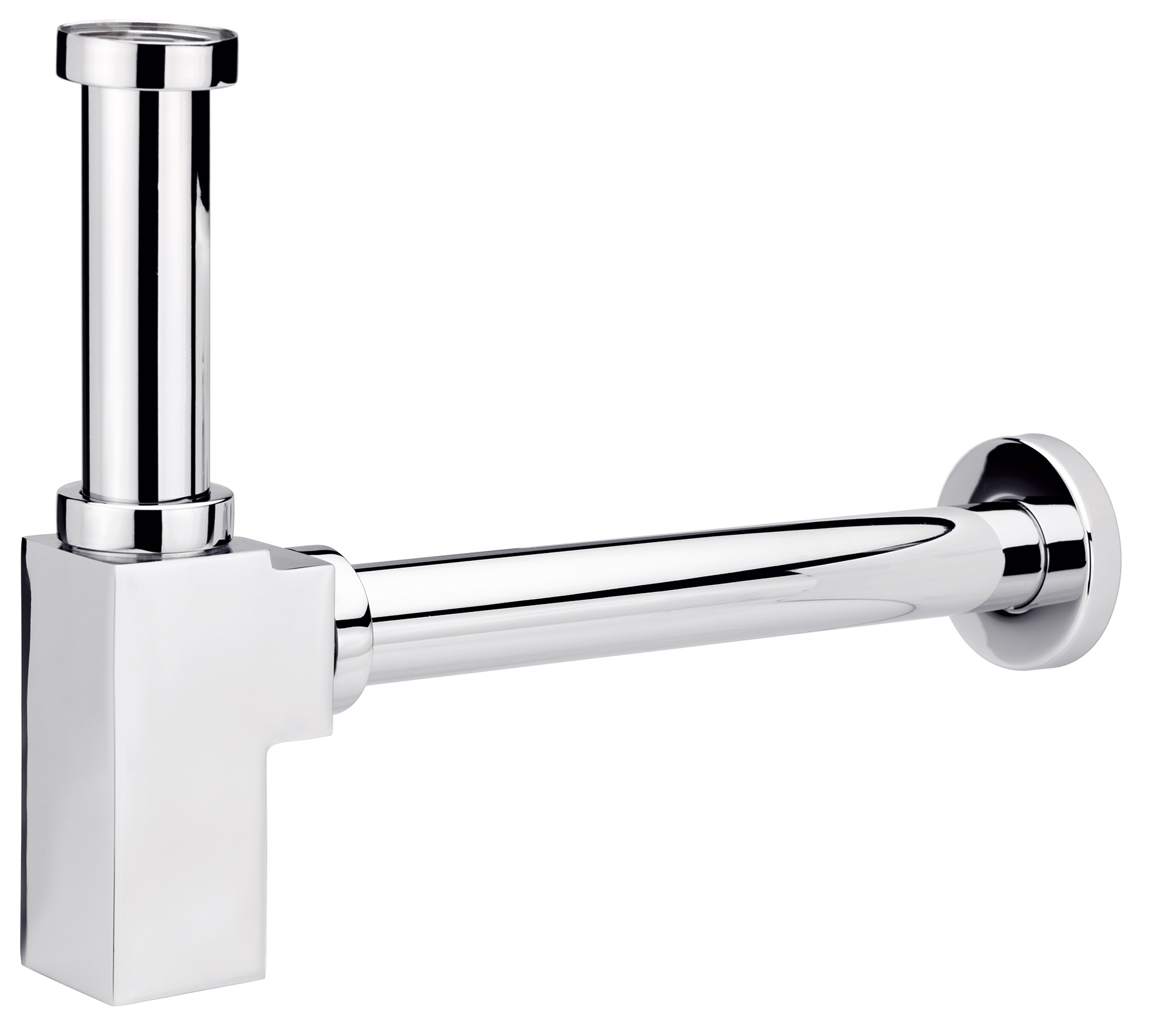 siphon carré chromé