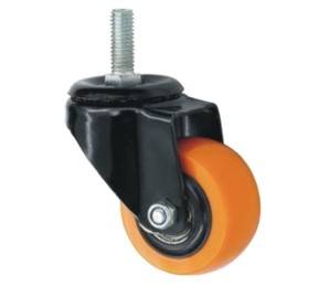 roulette pivot 50 tige polymide orange