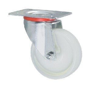 roulette pivot plaque blanc 532