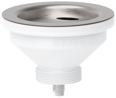 bonde evier inox ø90