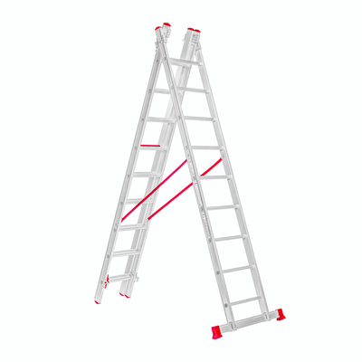 échelle aluminium évasée triple  3m x 9 marche