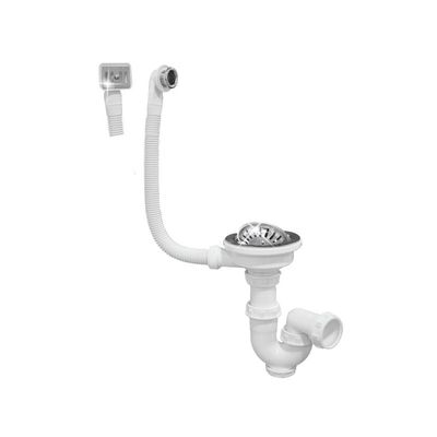 vidage evier inox/gres simple bac a panier ø90