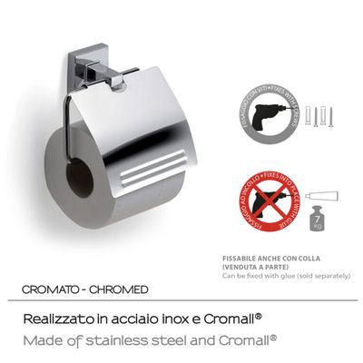 porte papier wc avec couvercle  olimpo