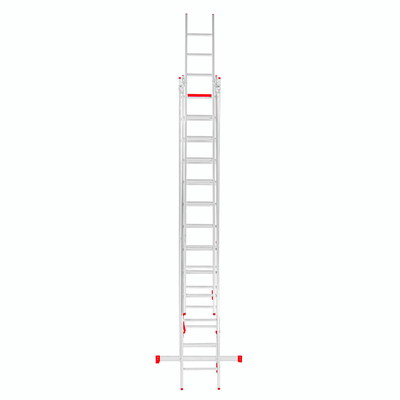 échelle aluminium évasée triple 4m x 13 marche