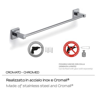 porte serviette 1b  de 45cm olimpo