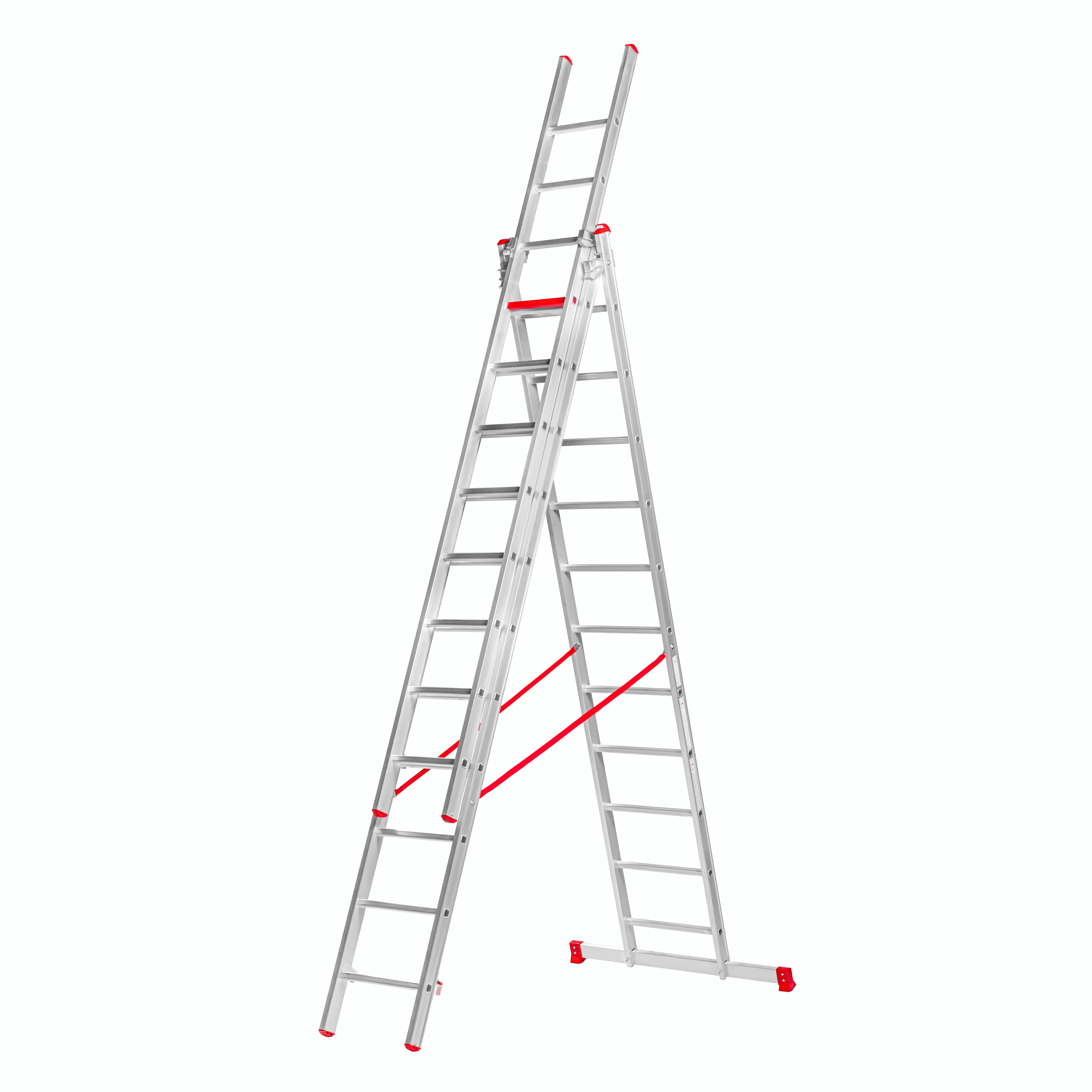 échelle  évasée triple 3.5m x 11 marche