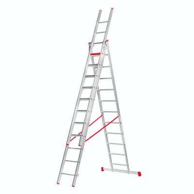 échelle  évasée triple 3.5m x 11 marche