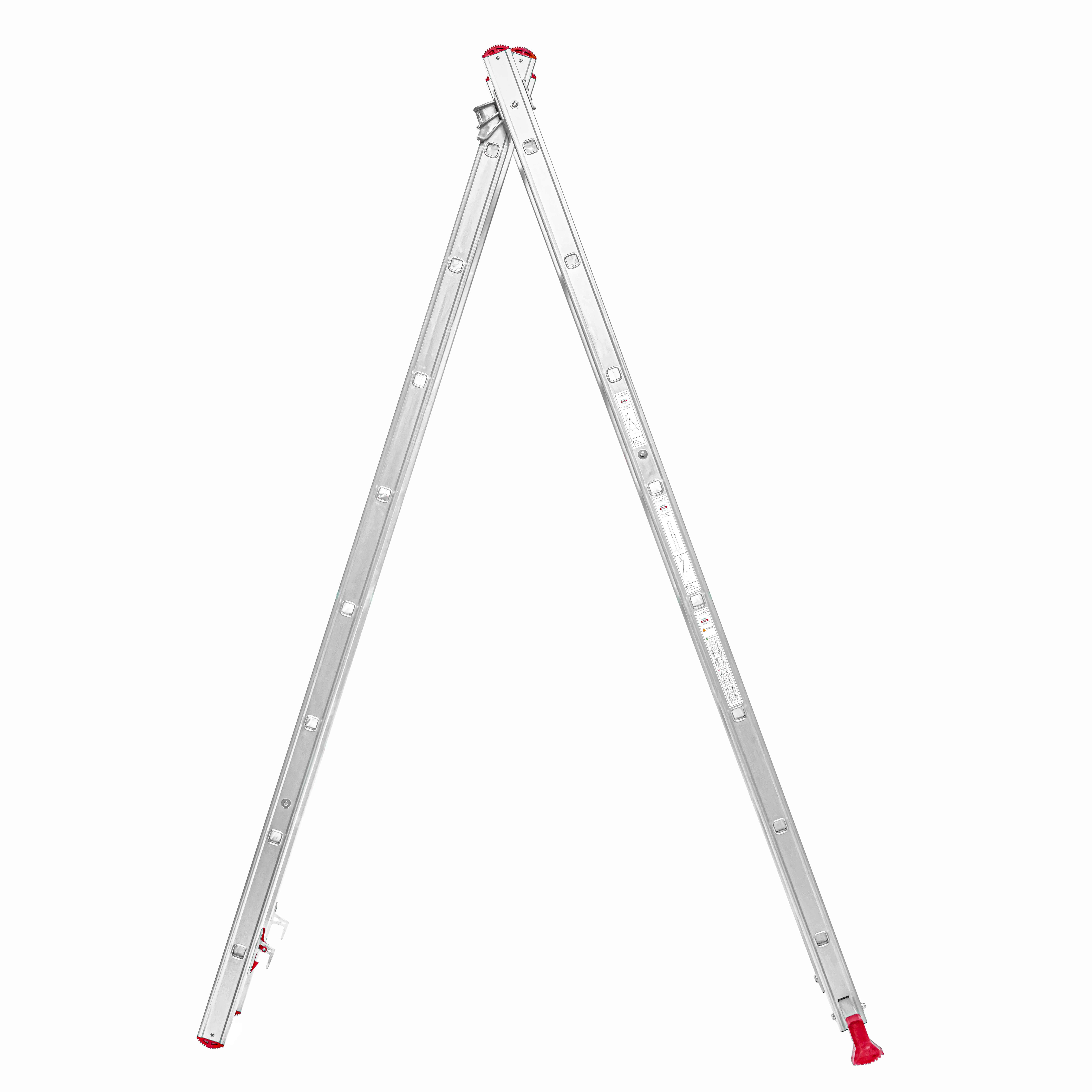 échelle aluminium évasée double 2.5m x 8 marche