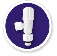 robinet équerre 1/2" pex 16 plastique (30002)
